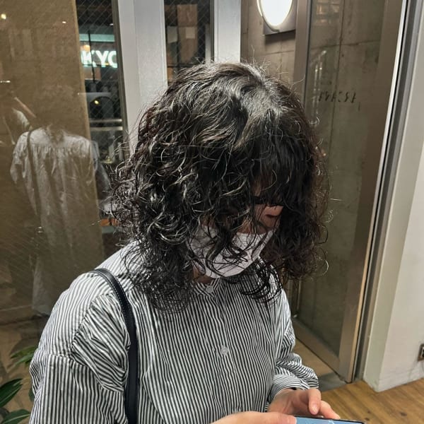 ハードパーマ　くるくるパーマ　ウルフパーマ　ボブパーマ