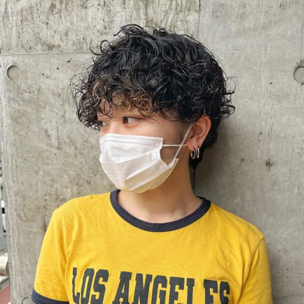 ハードパーマ　くるくるパーマ　ウルフパーマ　ボブパーマ