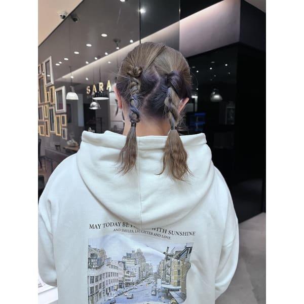 インナーカラー/ヘアアレンジ/KANATA&NANA