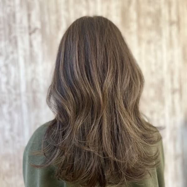 {ING}韓国風レイヤー×白髪ぼかしハイライト♪