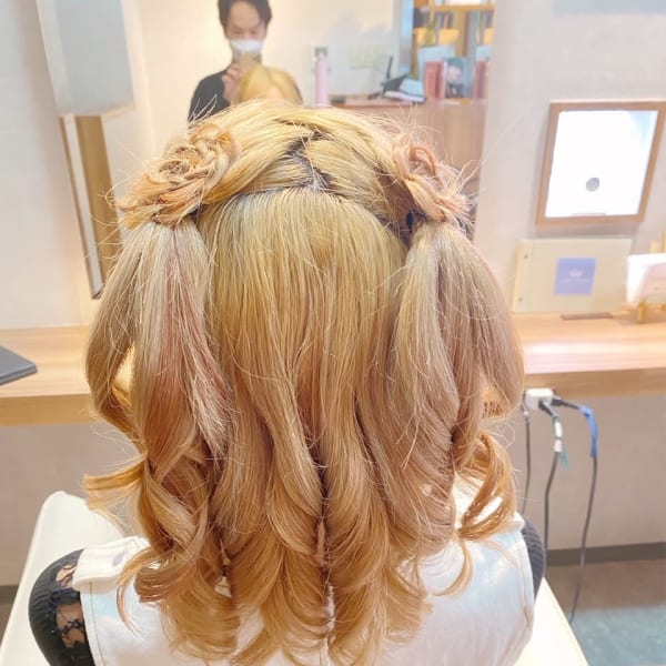 王道ハーフツイン×お花