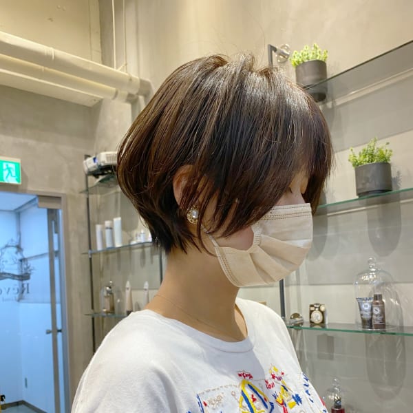 大人美人ショートボブ 似合わせカット 前髪 髪質改善