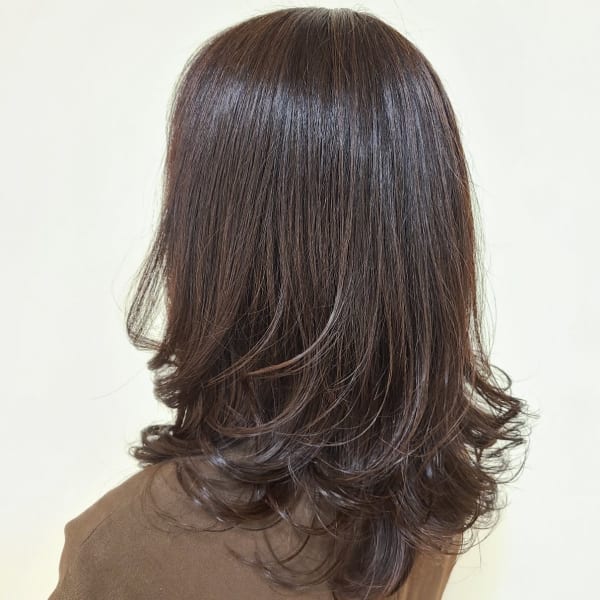 艶グラデーションカラー&スウィングカット