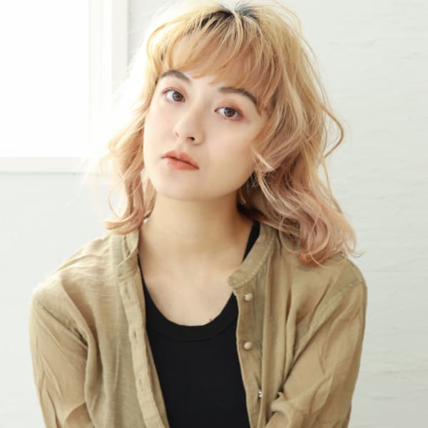 【tetote江坂】ミストバングハイトーンセッションカラー