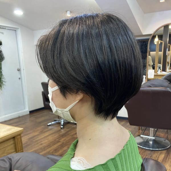 襟元スッキリ♪ハンサムショート！