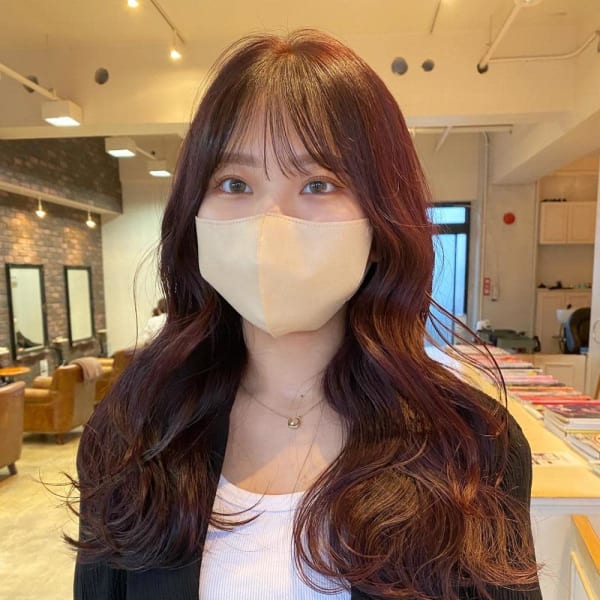 【CHESTER】 韓国ヘアー  チェリーピンク ヨシンモリ