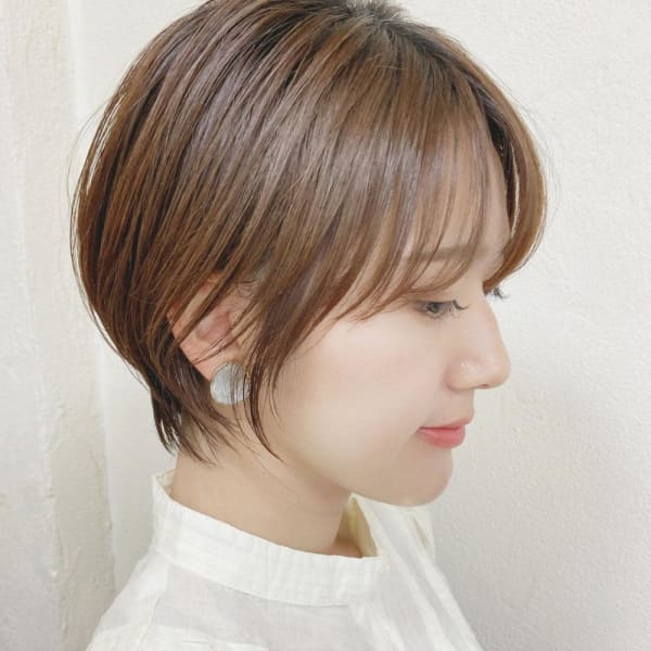 前髪あり大人ショート