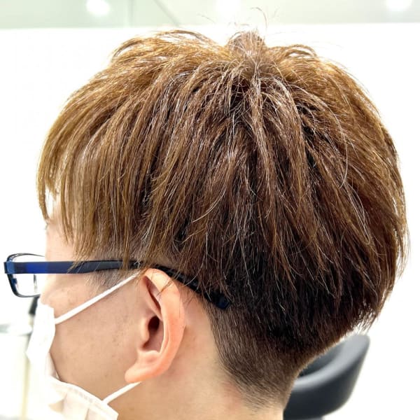 【RATIO 国分寺 渡邊陽平】刈り上げ白髪ぼかしベリショ!