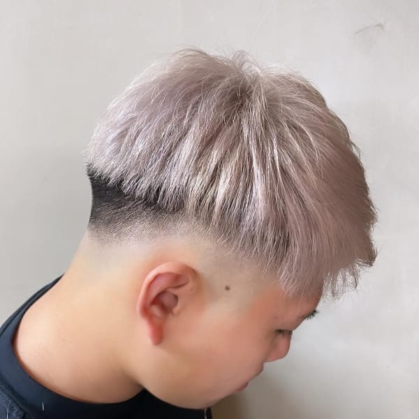 スキンフェード＋ホワイト