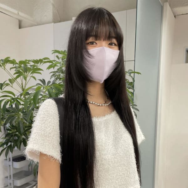 【rizu】スーパーロングに顔周りだけウルフっぽく