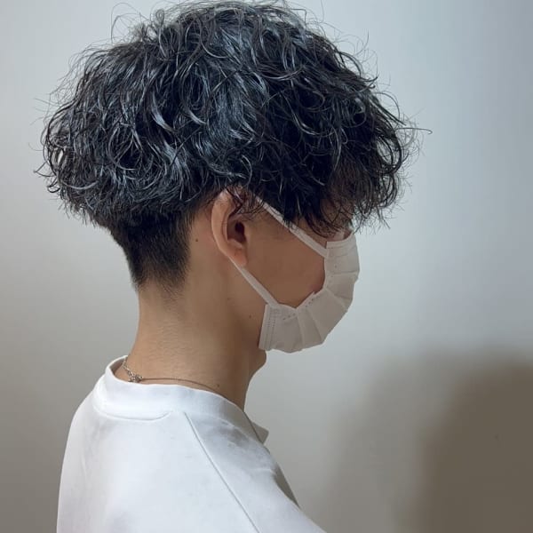 波巻きパーマ