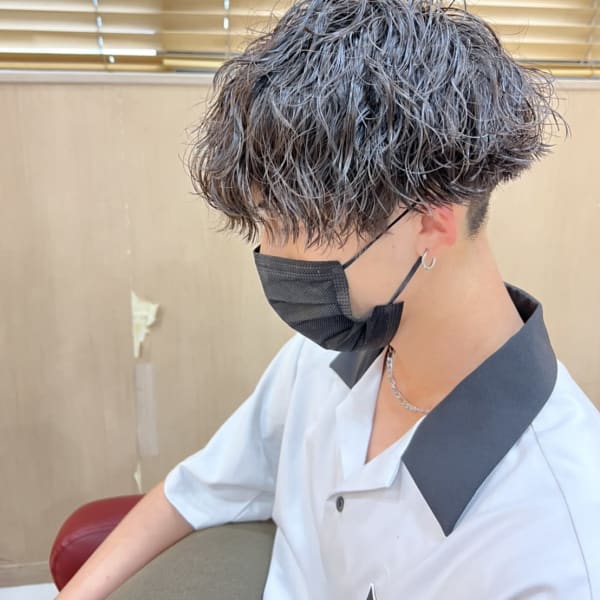 波巻きパーマ