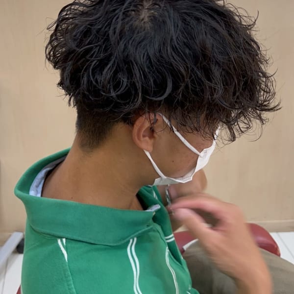 波巻きパーマ