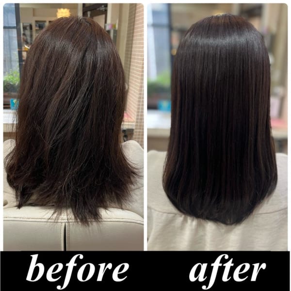 【美髪整形】極上の最新髪質改善☆シルク酸性ストレート