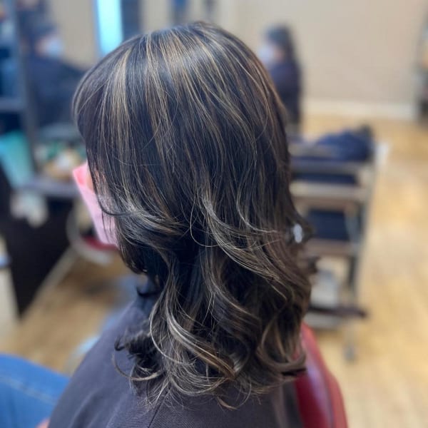 暗髪×ハイライトカラー【sonata 北千住】