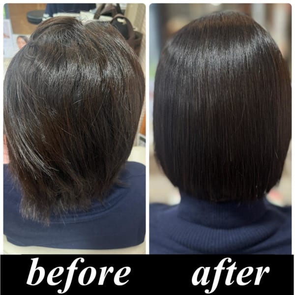 【美髪整形】異次元の髪質改善☆シルク酸性ストレート前髪