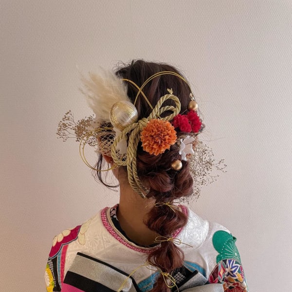 着物にぴったり玉ねぎヘア