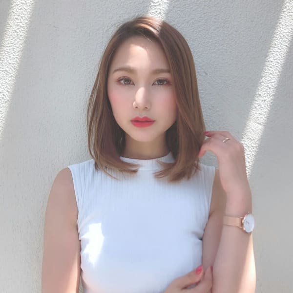 長めバング　ワンカールストレート|サロン・ド・ヴォーグ