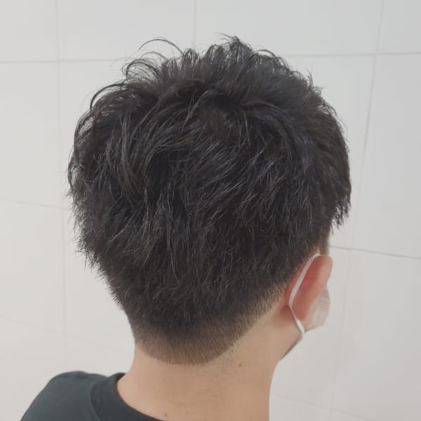 サッパリ短髪ショート×黒髪|サロン・ド・ヴォーグ