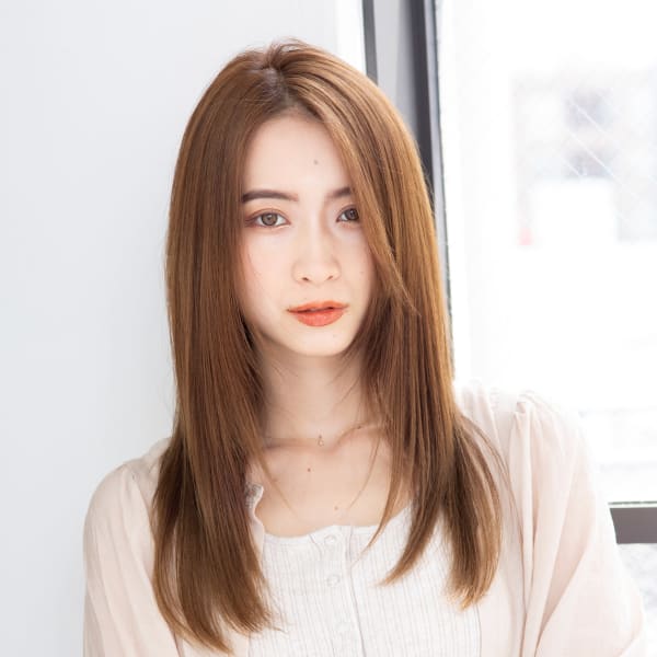【Totia堀江】大人ストレート×ミルクティーベージュ