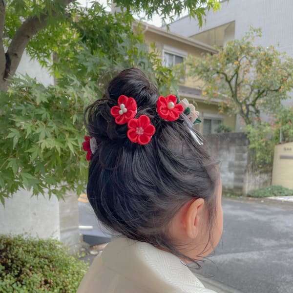 七五三ヘア お団子スタイル