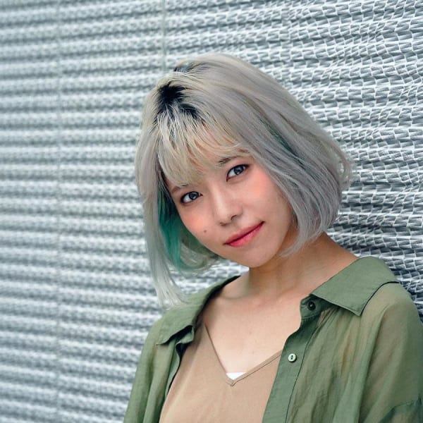 インナーカラー×ワンカールボブ