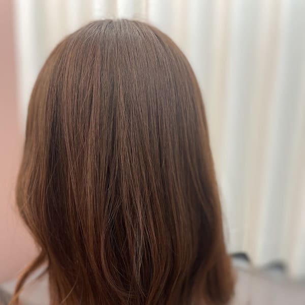 【髪質改善】【髪と頭皮に優しいカラー】オレンジベージュ