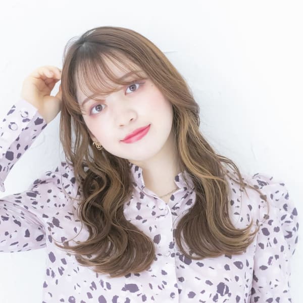 オルチャンヘア/イヤリングカラー/グレージュ【池袋・池袋東】