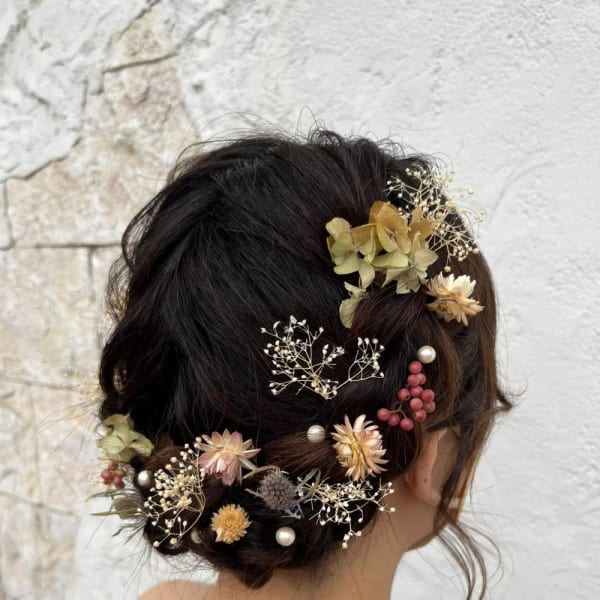 ガーリー浴衣ヘアセット