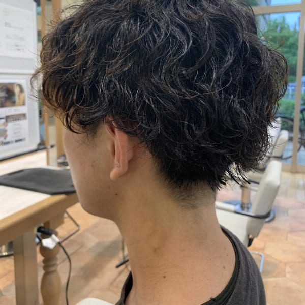 クセ毛を上書き波巻きパーマ|GOOD NEIGHBORS 柏の葉