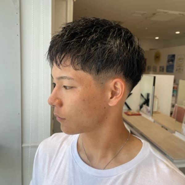 スキンフェード×クロップスタイル