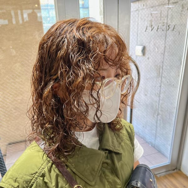 ハードパーマ くるくるパーマ ウルフカット ボブパーマ