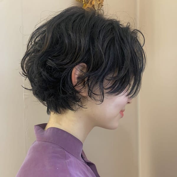 ショート×パーマ