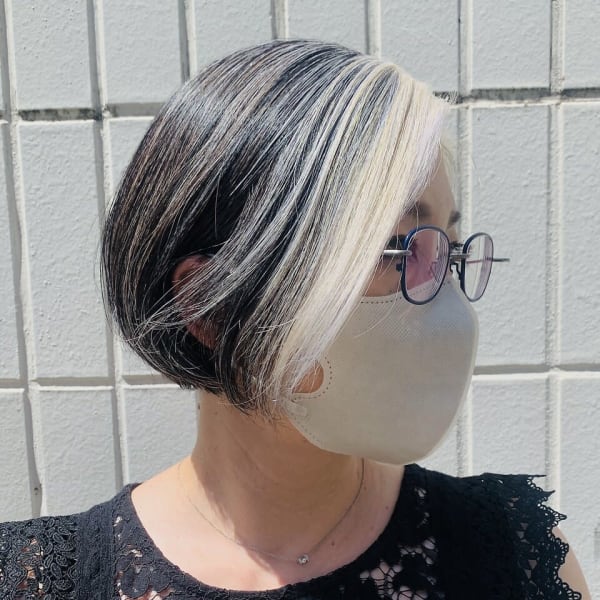 ホワイトバング×グレーカラー