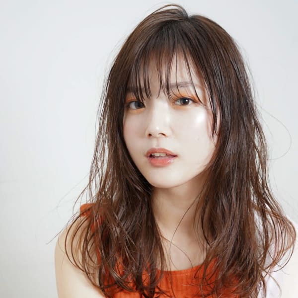 20代30代40代ナチュラルシースルーバングニュアンスパーマ|XARITES