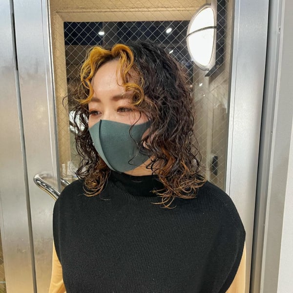 ハードパーマ くるくるパーマ ウルフカット ボブパーマ