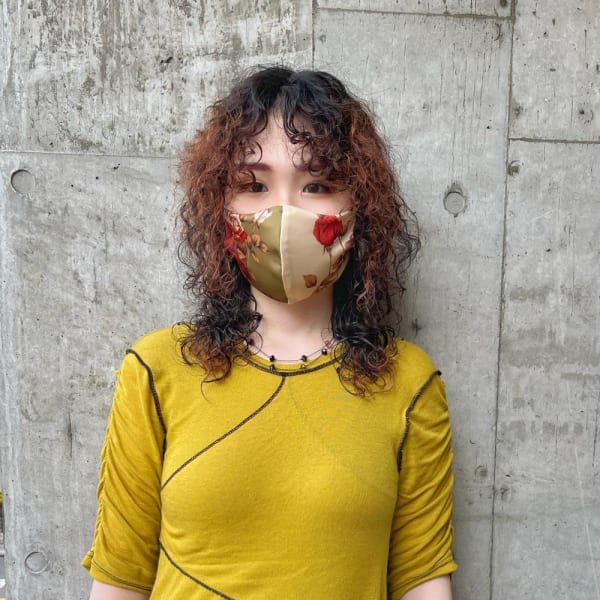 ハードパーマ　くるくるパーマ　ウルフカット　ボブパーマ