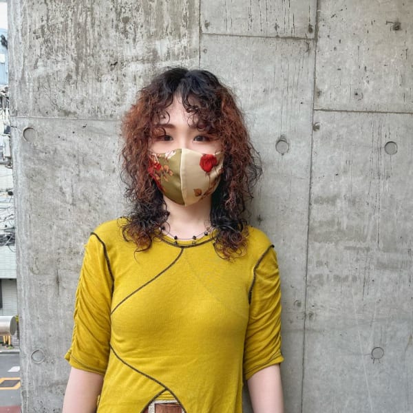 ハードパーマ　くるくるパーマ　ウルフカット　ボブパーマ