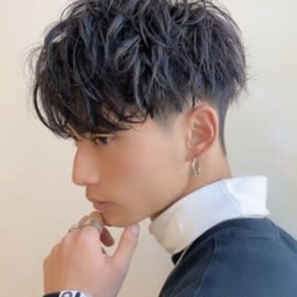 ツイストスパイラルニュアンスパーマ ソフトツーブロック