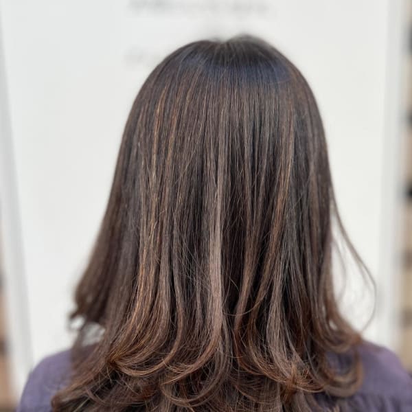 毛先を外した縮毛矯正でダメージ軽減☆【sonata 北千住】