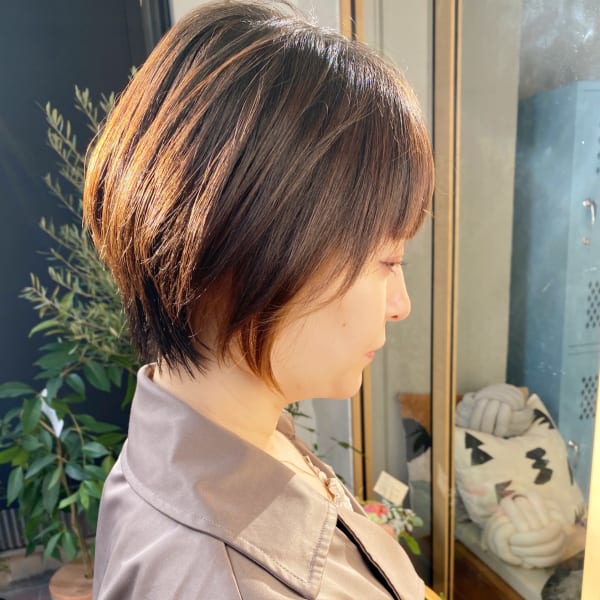 大人ナチュラルショートボブ♪|Nuii