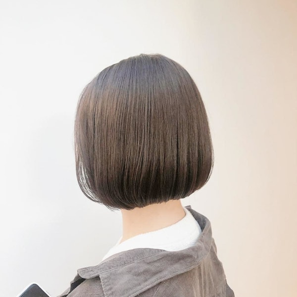 　ミニボブ　お手入れ簡単　切りっぱなし