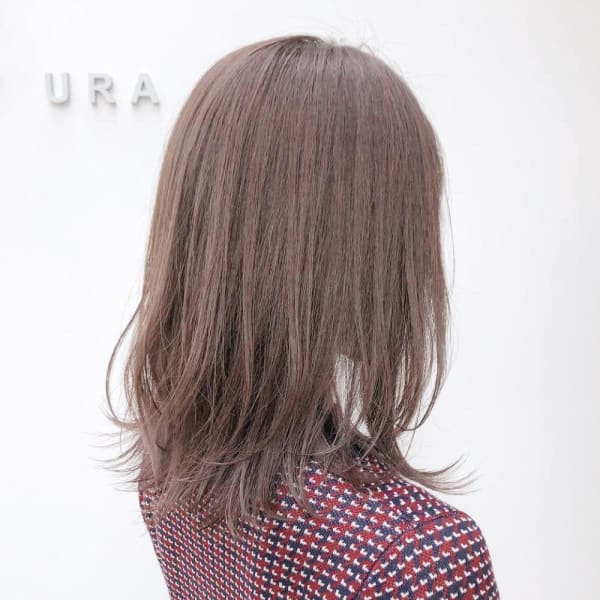 春カラー　ラベンダーピンク　エアリーミディ