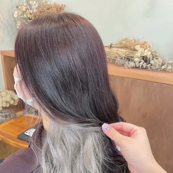 《mallow style》インナーカラー~ホワイト~