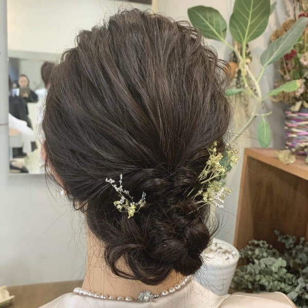 《mallow style》大人かわいい結婚式ヘアセット