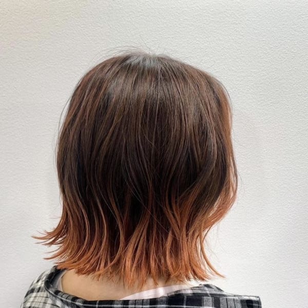 大人可愛い/ケアブリーチ/グラデーションカラー