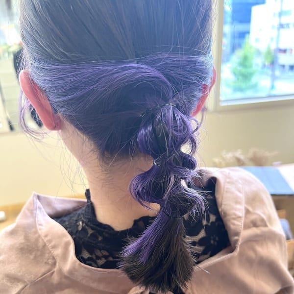 《mallow style》インナーカラー/ディープパープル