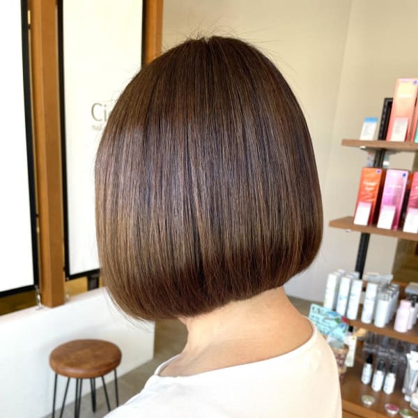 50代女性ボブ、圧倒的美髪な髪質改善トリートメント☆山之内