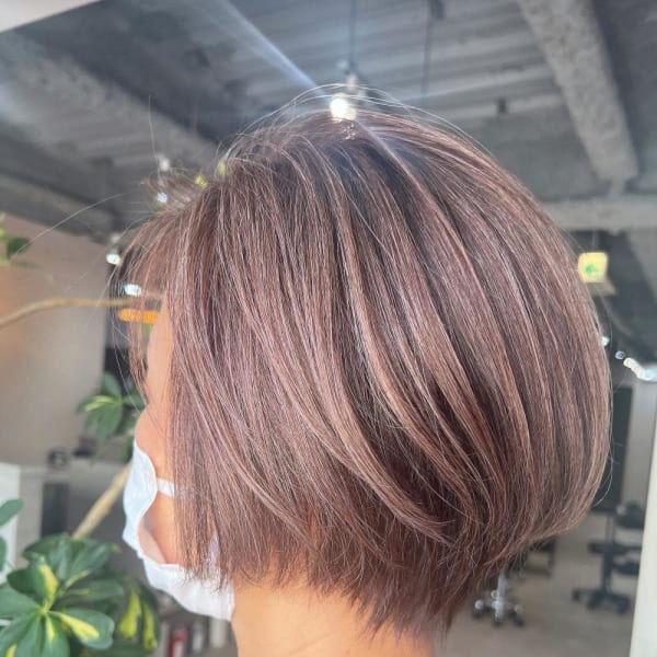 白髪ぼかしハイライト