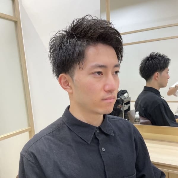 tocca 星 篤志 メンズ バーバー フェード パーマ